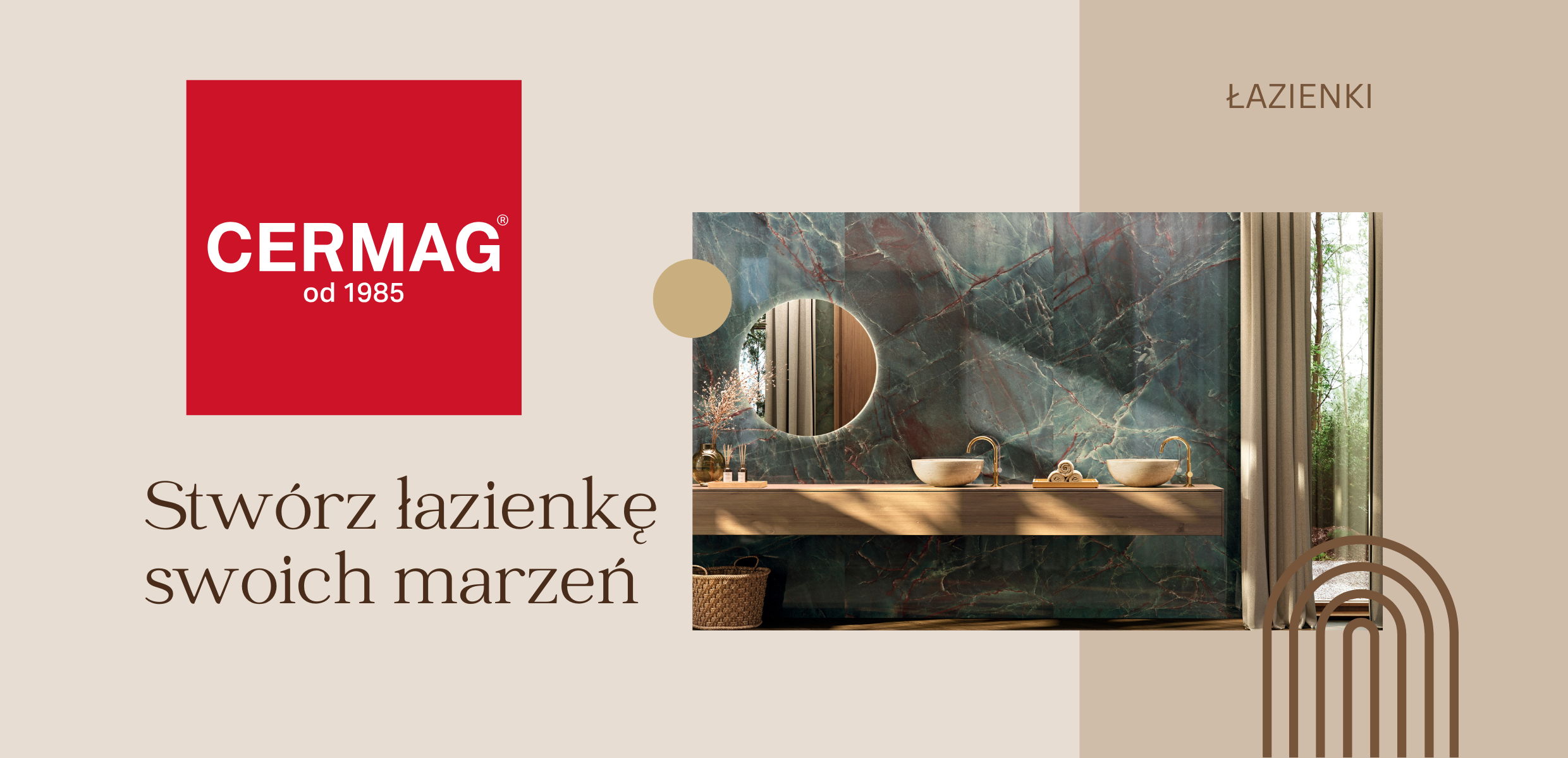 Nowoczesna łazienka Cermag – stwórz łazienkę swoich marzeń